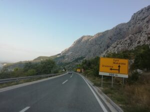 Køreturen mod Split