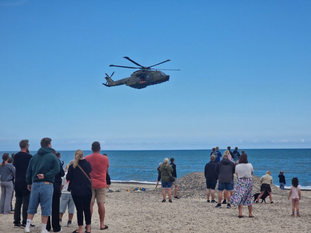 Redningshelikoptor opvisning